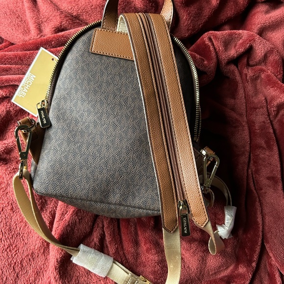 Brown/Gold Mini Coach Backpack - Picture 2 of 6